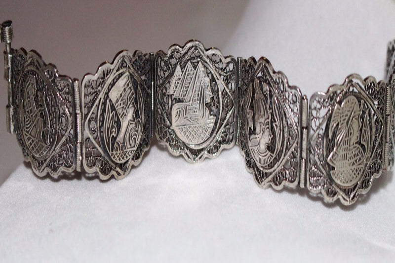 Ancient Egyptian Silver Bracelet - Bella Trendee