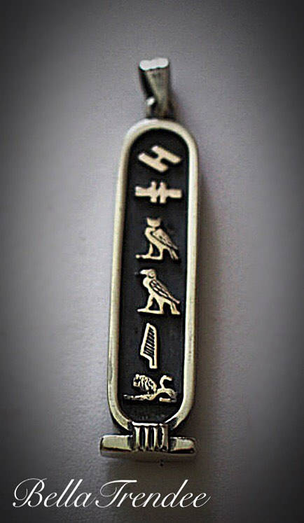 Egyptian Personalized Silver Cartouche - Bella Trendee