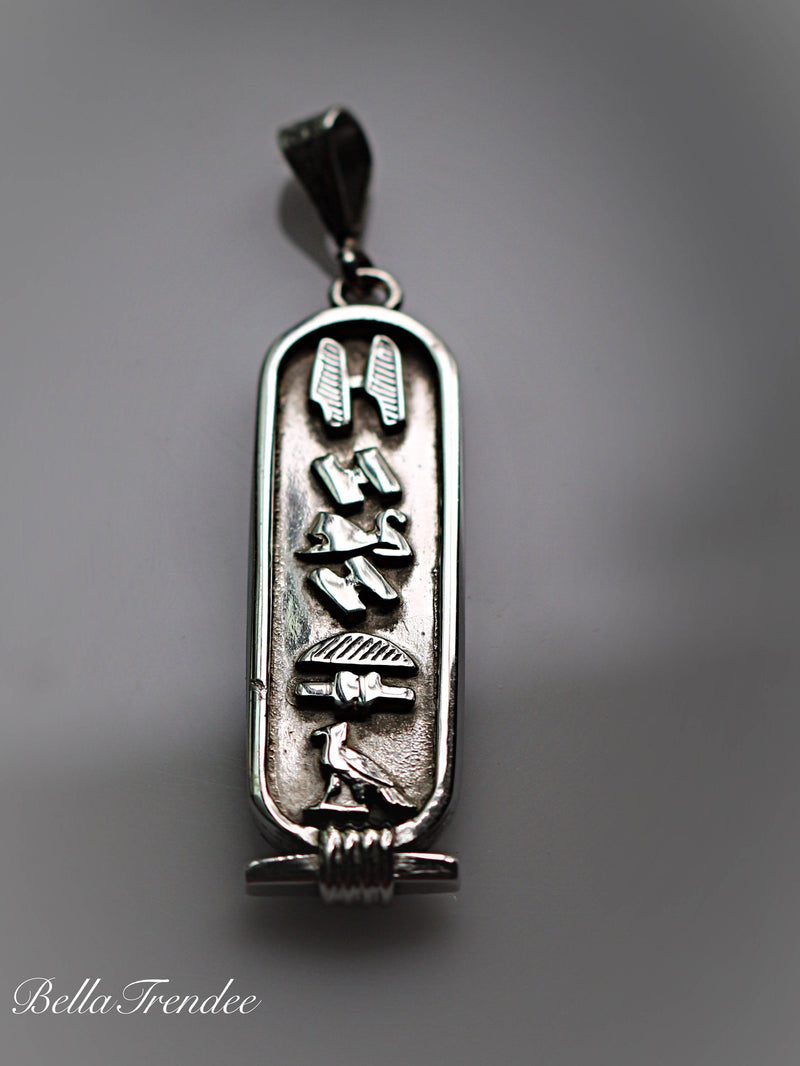 Egyptian Personalized Silver Cartouche - Bella Trendee