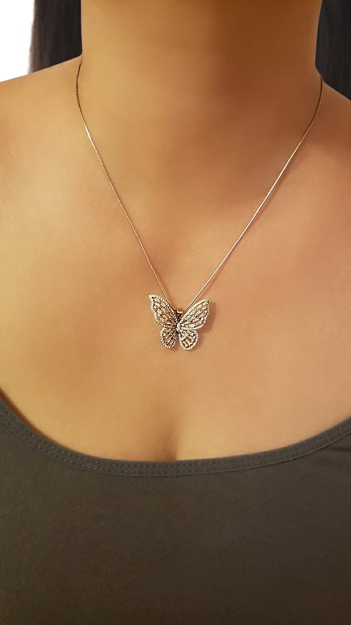 Butterfly Necklace - Bella Trendee